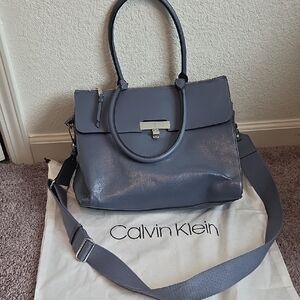 Calvin Klein Blue Satchel Bag